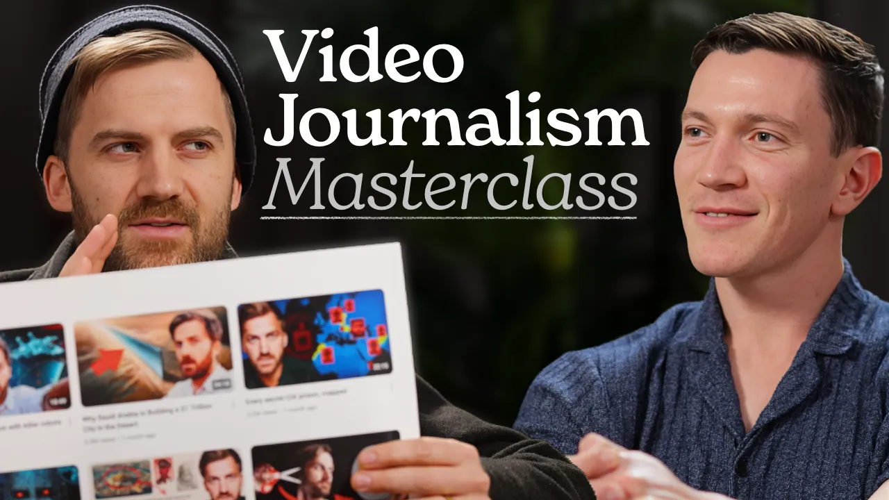 Johnny Harris test 1, Video Journalism Masterclass, closeup